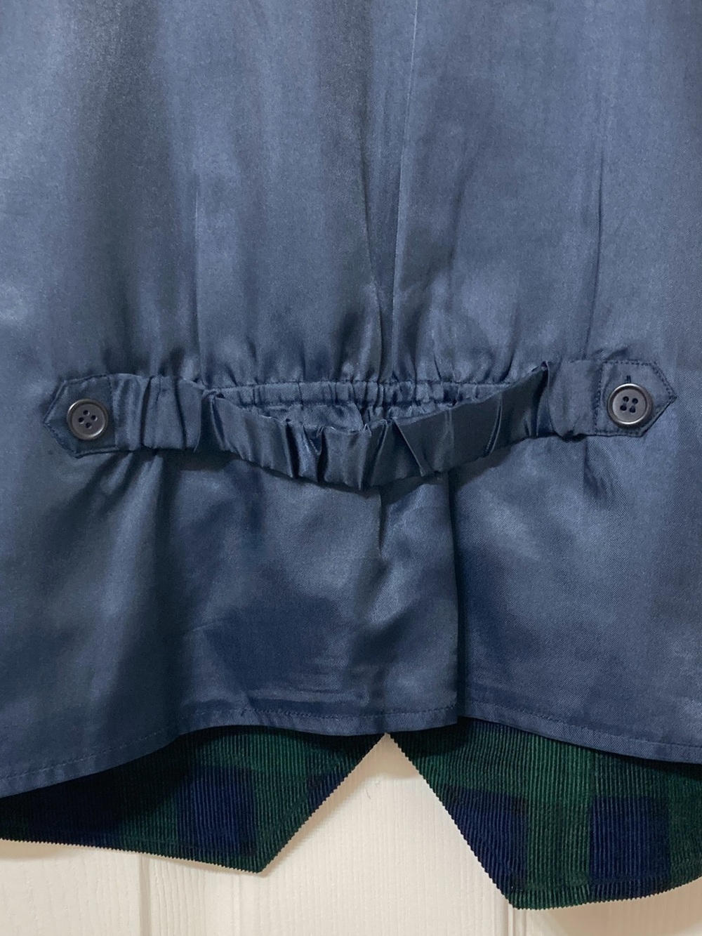 Vintage Green Plaid Paisley Corduroy Button Front Vest XL Dark Academia Indie - Picture 5 of 6